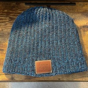 Love Your Melon, black and blue beanie